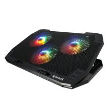REDRAGON Dual USB 3 Fan RGB Gaming Notebook Stand with Dedicated Fan and Light Controller